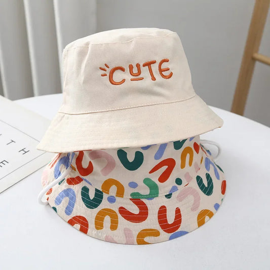 Double Sided Baby Bucket Hat -For Boys & Girls