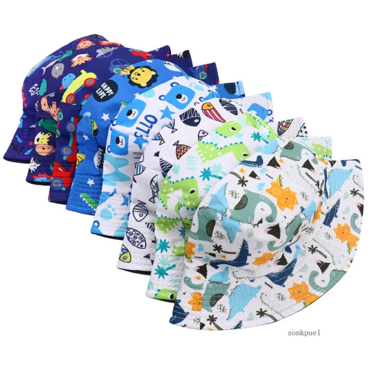 Double Sided Baby Bucket Hat - Boys