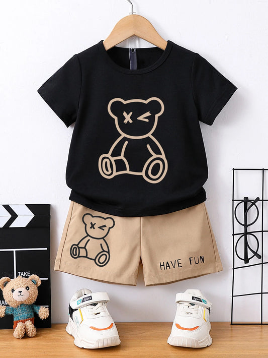 Adorable Bear Outfit for Kids - 2-Piece Set